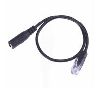 RJ9 to 3.5mm Adapter Cable Telephone Headset Converter for Mobile Phones