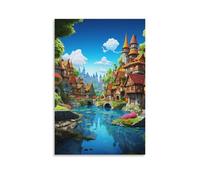RJAVAGFZL Paradis Murale Décoration Murale Peintures Sur Toile Impression Sur Toile Affiche Decoration Pour Chambre Et Couloir Premium 12x18inch(30x45cm)