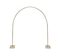 RjcdOPL Arche de Mariage en Métal, Cadre Arqué 2,3 x 2,3 m, Support de Fond de Fleurs et Ballons, Peinture Cuite, Charge 4-5 kg, Décoration pour Mariages, Fêtes, Anniversaire (Or)
