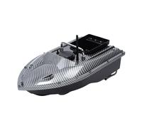 RjcdOPL Bateau d'appâts, Bateau Amorceur Télécommandé 500M, Double Moteur, Croisière Automatique, Batterie 5200mAh, Lumières LED, Idéal pour Pêche en Lac/Rivière (Noir)