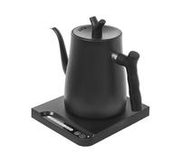 RjcdOPL Bouilloire à Col de Cygne 1L, Bouilloire Électrique Inox à Long Bec, Contrôle Température 7 Positions, 1000 W, Anti-séchage, Design Moderne, Idéale pour Thé et Café (Noir)