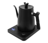 RjcdOPL Bouilloire Électrique à Col de Cygne, 1 L, 1000 W, Écran LED, Température Réglable 40 à 100 °C, Fonction Maintien au Chaud, Pour Café et Thé (Noir)