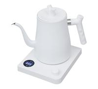 RjcdOPL Bouilloire Électrique à Col de Cygne, 1 L, 1000 W, Écran LED, Température Réglable 40 à 100 °C, Fonction Maintien au Chaud, Pour Café et Thé (Blanc)