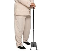 RjcdOPL Canne d'Aide à l'Ascension des Escaliers pour Personnes Âgées, 10 Hauteur Réglable 85 à 105 cm, Légère et Robuste en Alliage d'Aluminium et Fer