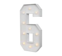 RjcdOPL Chiffres Lumineux LED 2000-3000K en Hauteur 100cm, Décoration d'Anniversaire, Lumineux Géant Chiffres 0 à 9 Pour Anniversaire, Mariage, Fête, Nouvelle Année (6)