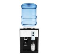 RjcdOPL Distributeur d'eau Chaude/Froide, Chauffage 95℃/Refroidissement 8℃, Design Compact 27x24x36cm, Bonbonnes Compatibles 4,5L à 18,9L, Idéal pour Bureau Maison (Blanc)