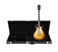 RjcdOPL Étui Rigide pour Guitare Électrique, Bois et PU Imperméable, avec Serrures Métalliques, Rembourrage Épais avec Doublure Pelucheuse, 105 x 36 x 11 cm (Noir)