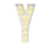 RjcdOPL Lettre Lumineuse LED en Hauteur 91,5 cm, Décoration d'Anniversaire de A à Z, Lumière Chaude 2000-3000K, Géant Alphabet Lumineux pour Anniversaire, Mariage, Fête (Y)