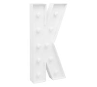 RjcdOPL Lettre Lumineuse LED en Hauteur 91,5 cm, Décoration d'Anniversaire de A à Z, Lumière Chaude 2000-3000K, Géant Alphabet Lumineux pour Anniversaire, Mariage, Fête (K)