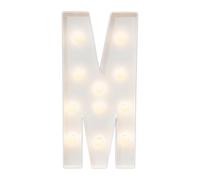RjcdOPL Lettre Lumineuse LED en Hauteur 91,5 cm, Décoration d'Anniversaire de A à Z, Lumière Chaude 2000-3000K, Géant Alphabet Lumineux pour Anniversaire, Mariage, Fête (M)