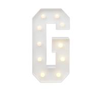 RjcdOPL Lettre Lumineuse LED en Hauteur 91,5 cm, Décoration d'Anniversaire de A à Z, Lumière Chaude 2000-3000K, Géant Alphabet Lumineux pour Anniversaire, Mariage, Fête (G)