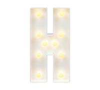 RjcdOPL Lettre Lumineuse LED en Hauteur 91,5 cm, Décoration d'Anniversaire de A à Z, Lumière Chaude 2000-3000K, Géant Alphabet Lumineux pour Anniversaire, Mariage, Fête (H)