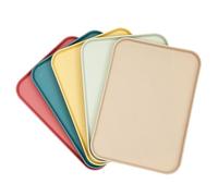 RjcdOPL Lot de 20 Plateaux de Service 10 Couleurs en PP, Compatibles Lave-Vaisselle, 31 x 22cm, pour Fast-Foods, Restaurants, Cafétérias