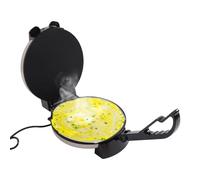 RjcdOPL Machine à Roti Électrique en Inox, Revêtement Antiadhésif, Température Réglable Max.200℃, Idéale pour Crêpe, Omelette, Pizza, Taco