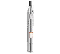 RjcdOPL Pompe Immergée pour Puits Profond, 250W, Débit 1600L/h, Hauteur 80m, Silencieux 20dB, Pompe de Puits Submersible IP68, pour Irrigation Agricole et Usage Domestique