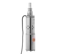 RjcdOPL Pompe Immergée pour Puits Profond Solaire, 12V 180W 1000L/H 30m, Pompe de Puits Submersible, Pompe à Eau en Inox, IP68, Silencieuse (0-30dB), pour Irrigation Jardin Ferme Maison