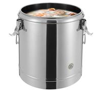 RjcdOPL Récipient Isotherme de Transport Professionnel 30 L, Marmite Isotherme à Soupe Inox 304, Isolation 12 H, Couvercle Hermétique, Pour Restaurants, Buffets, Cuisine