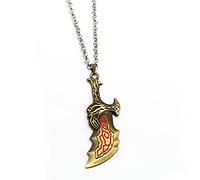 RJGYMTAZ Collier de Jeu Épée Guerre Chaos Lames Colliers Bijoux Armes Classiques Pendentif for Hommes