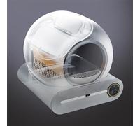 RJHJK Bac à litière automatique pour chat avec contrôle par application, boîte à litière pour chat autonettoyante, moniteur de santé intelligent/désodorisant ionique