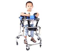 RJHJK Déambulateur vertical portable pour entraînement de rééducation, hauteur et largeur réglables, idéal pour les enfants atteints de paralysie cérébrale et handicap de mobilité
