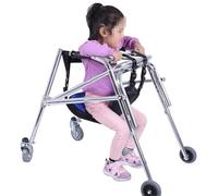 RJHJK Déambulateurs pliables pour enfants, aide à la marche de rééducation, dispositif d'entraînement des membres inférieurs, aide au déambulateur assisté, pour fracture (L)