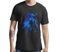 RJJBFKDDK Wolf with The Witch Best Dark Fantasy T-Shirt Black