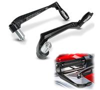 RJKZX Protection de guidon Garde De Levier Universel Pour Suzuki V-strom VSTROM 650 VSTROM650 Moto CNC Poignées Guidon Frein Embrayage Leviers Protecteur(Nero)