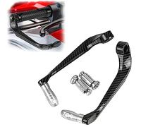 RJKZX Protection de guidon Moto Universelle CNC Aluminium 22mm Frein Levier D'embrayage Garde Protecteur Pour Y-AMAHA TDM900 TDM850 TDM 900 850 Poignée De Guidon(Silver)