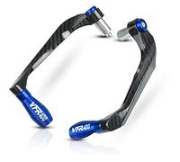 RJKZX Protection de guidon Universel 7/8 "22mm Moto Guidon Frein Embrayage Leviers Protecteur Garde Pour H-ONDA VFR400 VFR 400 NC30 NC 30 1989-1992 CNC(Turquesa)