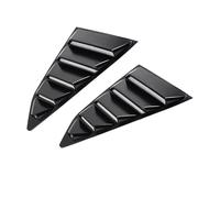 rjpbk 1 Ensemble De Garnitures Lunette Arrière Voiture, Convient For Chevrolet, Et Camaro 2016-2022 persiennes de vitre latérale arrière de voiture(Glossy black)