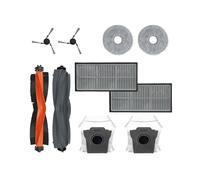 rjpbk Brosse latérale Principale d'aspirateur, Accessoire de pièces Rechange Convient for for Dreame X40 Ultra L40 MOVA P50 Pro P10 brosses d'aspirateur et Filtre(Set 12)