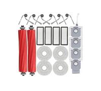 rjpbk Brosse latérale Principale d'aspirateur, Convient for Roborock, QV 35A QR 598 798, Accessoires pièces de Rechange for Chiffon filtrant, 21 brosses d'aspirateur et Filtre