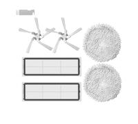 rjpbk Brosse latérale Principale d'aspirateur, Convient for Xiaomi, Dreame W10 Pro, Chiffon de vadrouille robotique, Chiffons détachables, Filtre Stent brosses d'aspirateur et Filtre(Set27)
