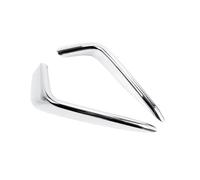 rjpbk Garniture De Couverture Sourcil Feu Antibrouillard Arrière Voiture, Convient For Civic Garnitures de feux arrière de voiture(ABS Chrome)