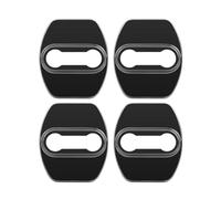 rjpbk Housse de protection for serrure porte voiture, Convient for KIA, Soul, Sorento Prime, Carens, Rondo, Sportage QL, Optima (2016-2019) couvercles de protection de loquets(Black)