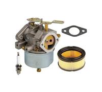 rjpbk Kit carburateur for souffleuse à Neige avec Filtre air, Convient for Les modèles Tecumseh, HM100, HMSK100, HMSK90, 632370, 632370A, 632110, 33268 et 33263 carburateur de souffleuse à Neige