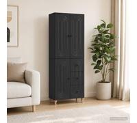 RJPLMFV Ensemble De Meubles 2 Pcs 66 X 34,5 X 90 Cm Bois D'Ingenierie | Eclairage Led Usb Integre, Etageres Compartiments Tiroirs, Design Modulaire, Usage Interieur Exterieur