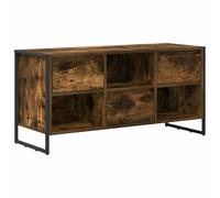RJPLMFV Meuble TV Bois d'Ingénierie 100 cm | Design industriel, étagères intégrées, pieds en acier, entretien facile, usage salon