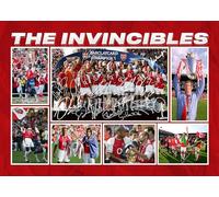 RJR PRINTS Arsenal The Invincibles 2003/4 Team Player Multi Signé A4 Montage Photo Impression Pré Imprimé Signature Autographe Football Cadeau