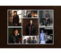 RJR PRINTS Ian Somerhalder - Vampire Diaries - Photo A4 dédicacée avec impression pré-imprimée qui ferait un excellent cadeau pour tout fan.