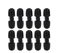 Rjrjc 10 pièces connecteur d'eau Droit raccord d'irrigation Goutte à Goutte Accessoires de Tuyau d'arrosage pour Jardinage de Balcon horticole matériau Pom 8,5 x 2,2 cm 263g