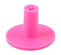 Rjrjc Aide à l'entraînement de Golf, Support de Tee en Caoutchouc avec Hauteur réglable et Base Stable, Durable pour Tapis d'entraînement sur Le Terrain de Pratique, matériau en (Rosâtre)