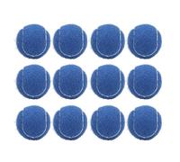 Rjrjc Balles de Tennis, avec matériau en Caoutchouc, Housse en Feutre, pour Usage récréatif, Lot de 12 pièces, Comprend Un Sac de Rangement à Fermeture éclair (Blue)