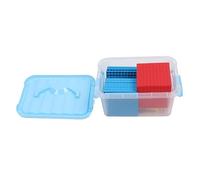Rjrjc Base Interactive d'apprentissage des mathématiques, dix Blocs, manipulateurs éducatifs en Plastique Durable pour Utilisation en Classe, 1 Ensemble