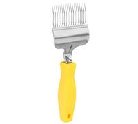 Rjrjc Fourchette à décapsuler pour Apiculture, Dents en Acier Inoxydable avec poignée en Plastique, pour l'inspection du Cadre et l'élimination de la Cire, Outil d'apiculteur, 22x7 cm