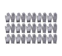 Rjrjc Gants de Travail de Sécurité Enduits PU Gants Antidérapants pour Réparation Électronique Opération CNC Nettoyage Ménager Jardinage Plantation Polyester Taille XL 15 Paires