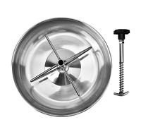 Rjrjc Mangeoire pour porcelets en Acier Inoxydable, Durable et antirouille, 25x6 cm, Grande capacité pour élevage porcin