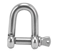 Rjrjc Manille d'ancrage à goupille à vis en Forme de D, Manille Robuste en Acier Inoxydable 304 pour la Survie en Camping en Plein air, 6 pièces (M10)