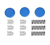 Rjrjc Pièces de Rechange pour Bouton de 63,5 cm (25 po), œillet, Manchon et Ressort, Ensemble de 3 Accessoires durables en Plastique et métal pour tête de -Bordures T35, kit d'entretien
