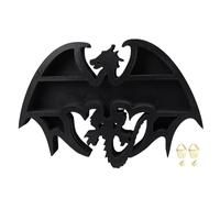 Rjrjc Présentoir en design de dragon, support de pierre en bois de haute qualité pour ranger 6 cristaux et pierres, idéal pour la décoration de la maison et du bureau